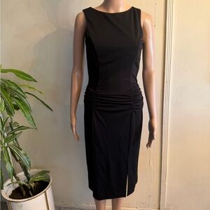 Nicole Miller Black Midi Dress